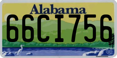 AL license plate 66CI756