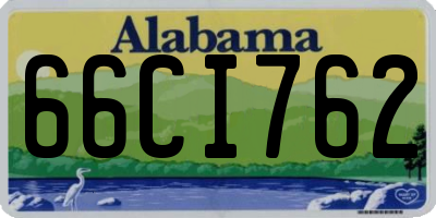 AL license plate 66CI762