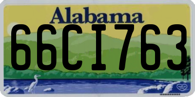 AL license plate 66CI763