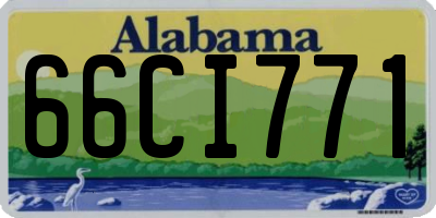 AL license plate 66CI771