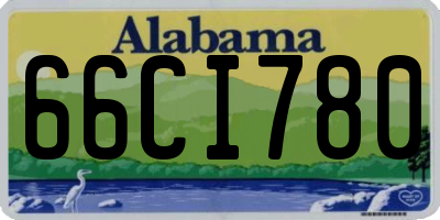AL license plate 66CI780