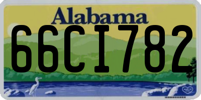 AL license plate 66CI782