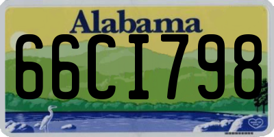 AL license plate 66CI798