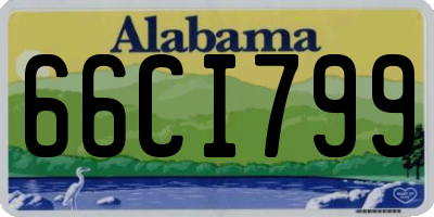 AL license plate 66CI799