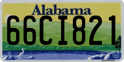 AL license plate 66CI821