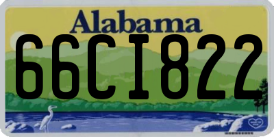 AL license plate 66CI822