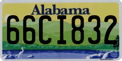 AL license plate 66CI832