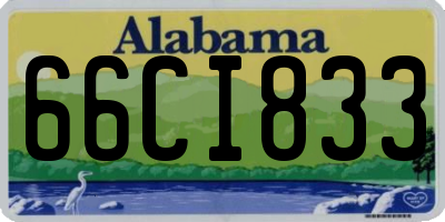 AL license plate 66CI833