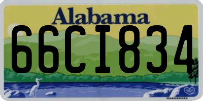 AL license plate 66CI834