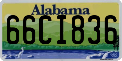 AL license plate 66CI836