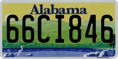 AL license plate 66CI846