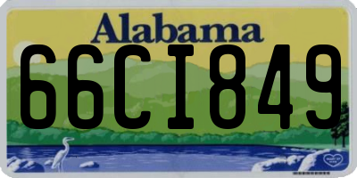 AL license plate 66CI849