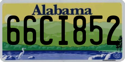 AL license plate 66CI852