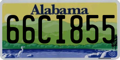AL license plate 66CI855