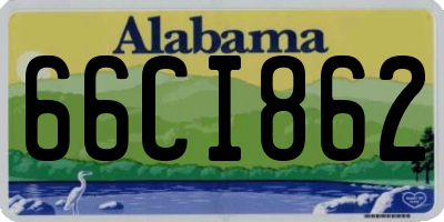AL license plate 66CI862