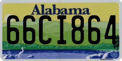 AL license plate 66CI864