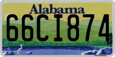 AL license plate 66CI874