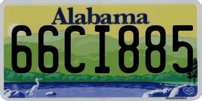 AL license plate 66CI885