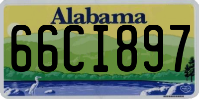 AL license plate 66CI897