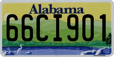 AL license plate 66CI901