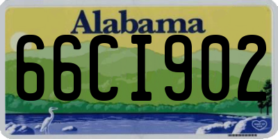 AL license plate 66CI902