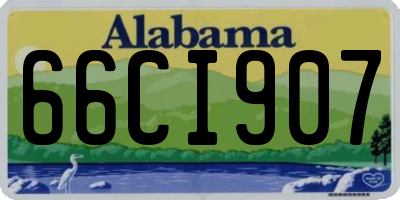AL license plate 66CI907