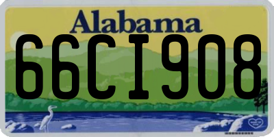 AL license plate 66CI908
