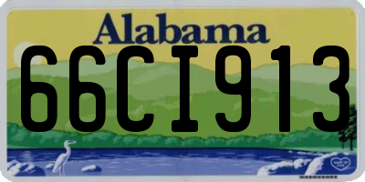 AL license plate 66CI913