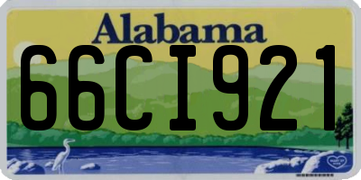 AL license plate 66CI921