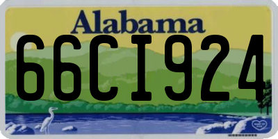 AL license plate 66CI924