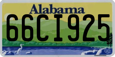 AL license plate 66CI925