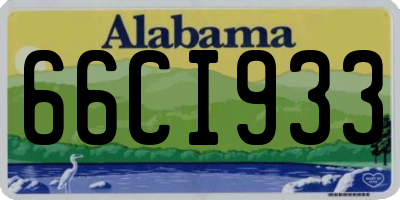 AL license plate 66CI933