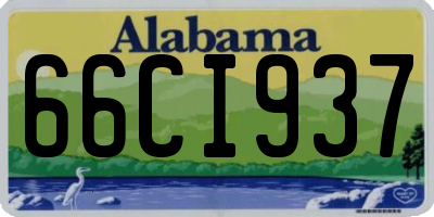 AL license plate 66CI937
