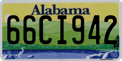 AL license plate 66CI942