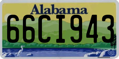 AL license plate 66CI943