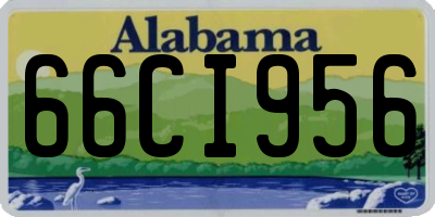 AL license plate 66CI956