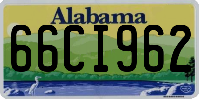 AL license plate 66CI962