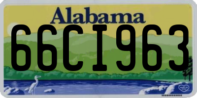 AL license plate 66CI963