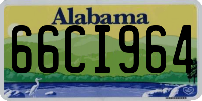 AL license plate 66CI964