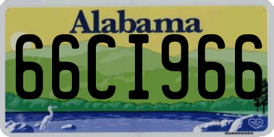 AL license plate 66CI966