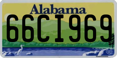 AL license plate 66CI969