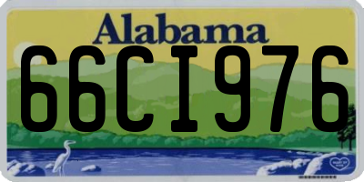 AL license plate 66CI976