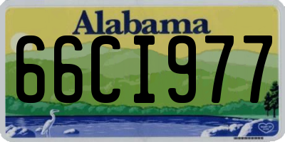 AL license plate 66CI977