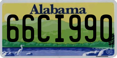 AL license plate 66CI990