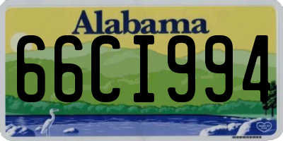 AL license plate 66CI994