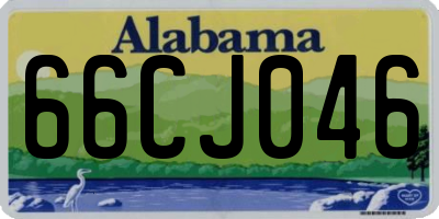 AL license plate 66CJ046