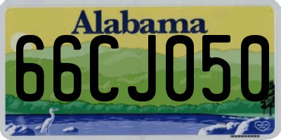 AL license plate 66CJ050