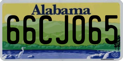 AL license plate 66CJ065