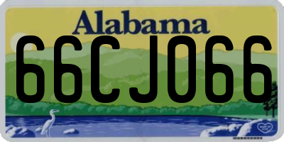 AL license plate 66CJ066