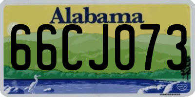 AL license plate 66CJ073